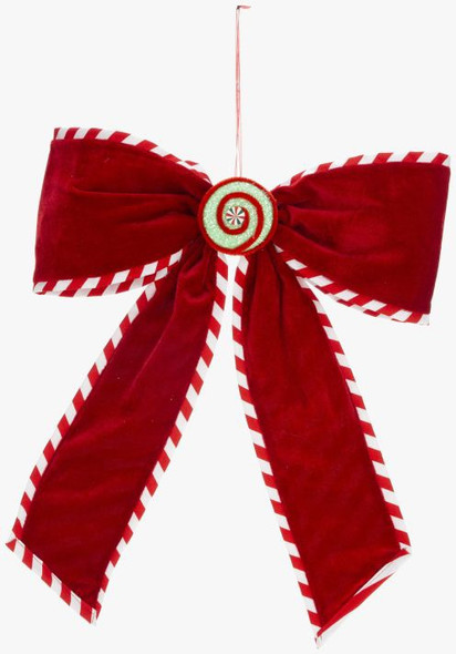 CHRISTMAS BOW-LG - 35-12852-RED