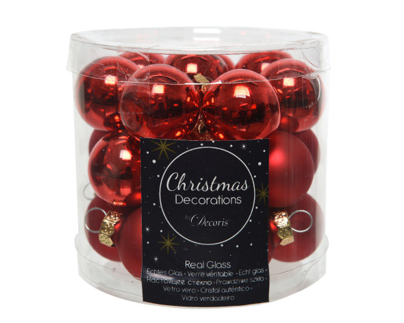 BAUBLES GLASS RED - 010256