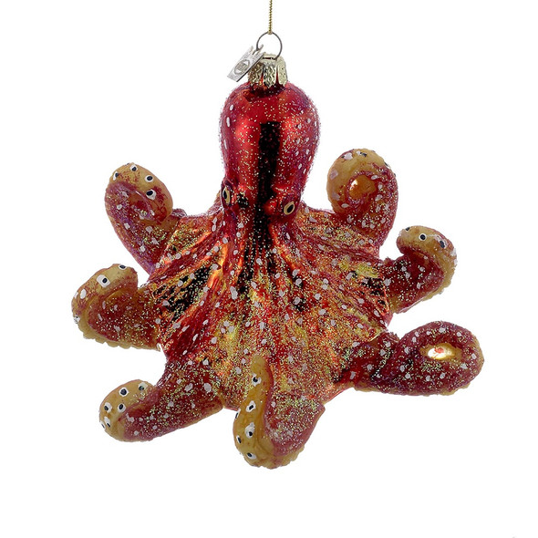 GLASS OCTOPUS ORN- NB0592