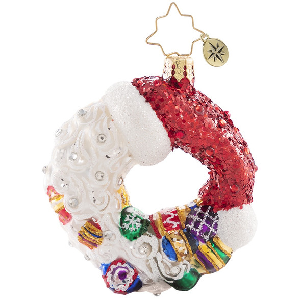 SANTA COMES FULL CIRCLE WREATH GEM - 1020635