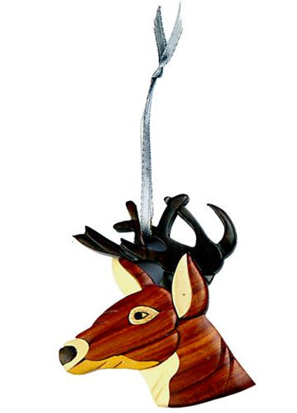 WOODEN DEER ORNAMENT - ORN1024