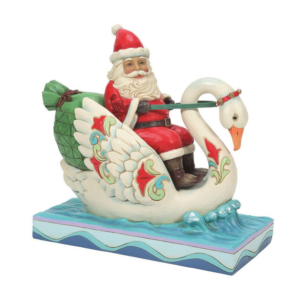 SANTA RIDING A SWAN - 6010824