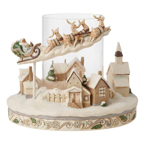 WOODLAND SANTA SLEIGH CANDLE RING - 6006589