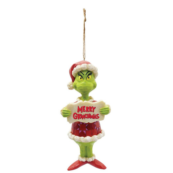 GRINCH MERRY CHRISTMAS ORNAMENT - JIM SHORE - 6009532