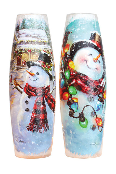 DELIGHTFUL SNOWMAN LIT LG - DGS2209