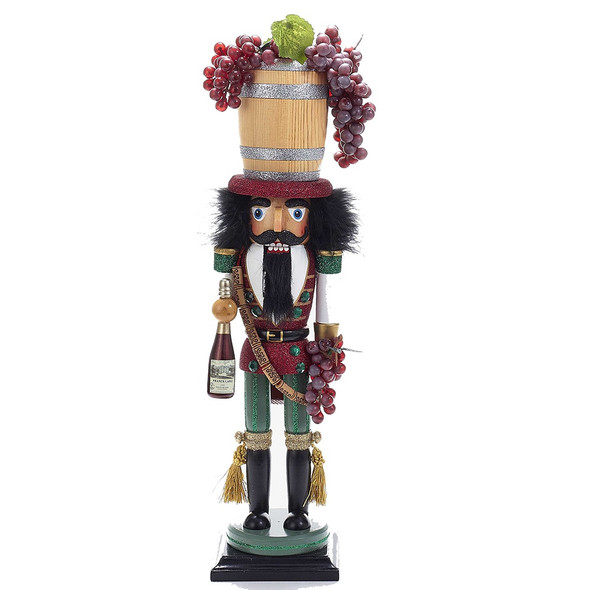 WINE BARREL HAT NUTCRACKER - HA0278