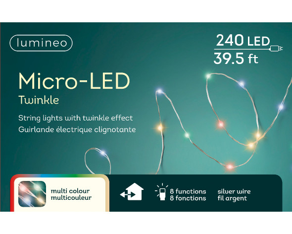 MICRO LED TWINKLE COLORED LIGHTS - 782444