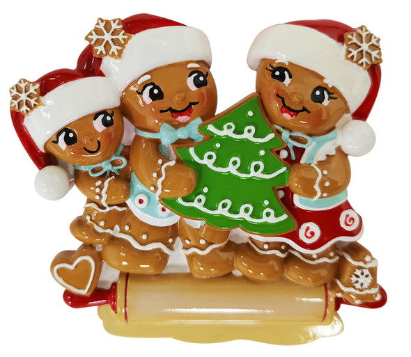 GINGERBREAD FAMILY OF 3 - OR2380-3