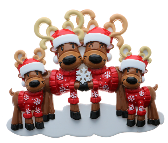 MR AND MRS REINDEER FAMILY OF 4 - OR2256-4