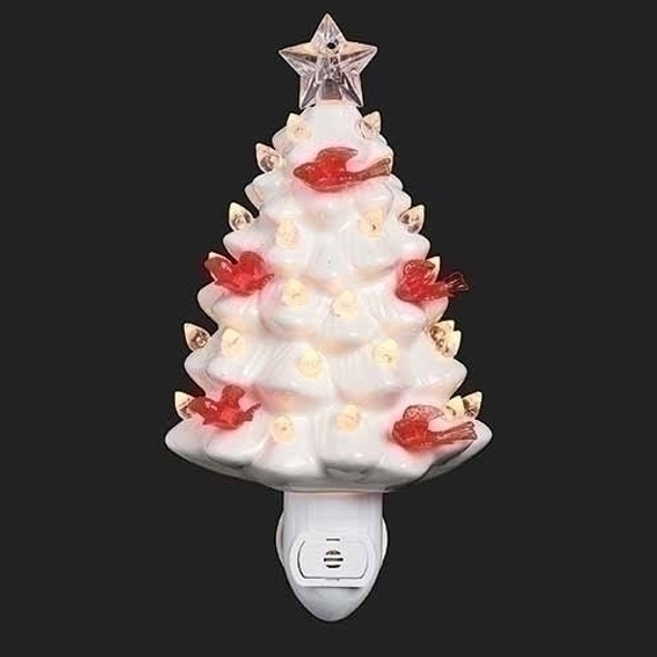 WHITE TREE CARDINALS NIGHT LIGHT - 160321