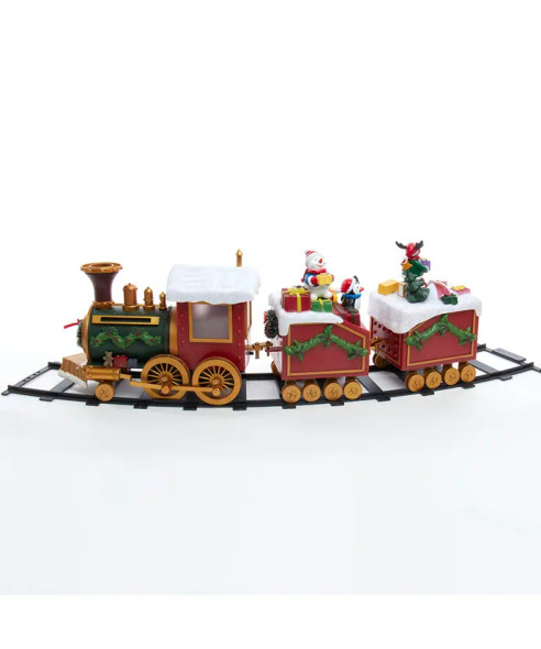 LIT MUSICAL SANTA TRAIN SET - JEL1313