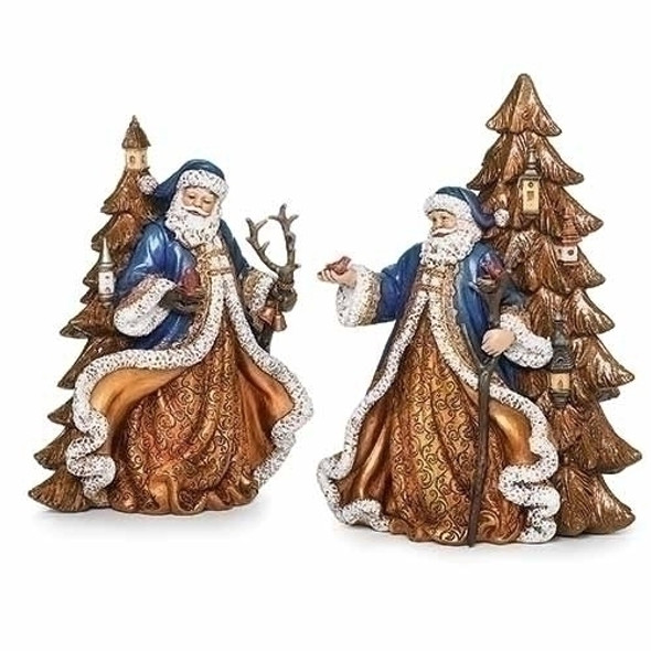 GOLD AND BLUE SANTA - 135741