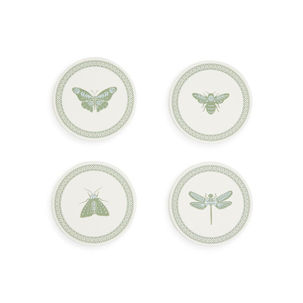 SET OF 40 GARDEN PAPER COASTERS - 53738