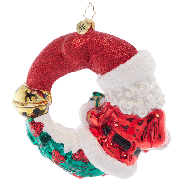 CHRISTMAS WISHES SANTA WREATH - 1021505