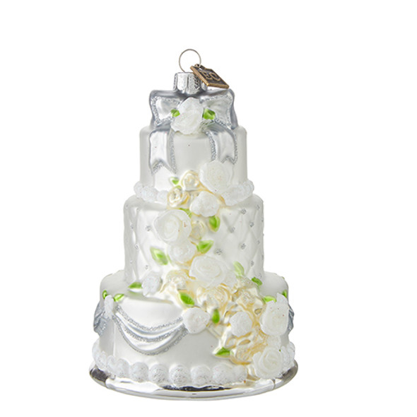 5.25" WEDDING CAKE ORNAMENT - 4253129