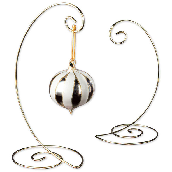 LARGE BRASS SPIRAL ORN STAND - 35386