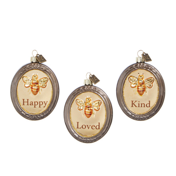 3" BEE HAPPY CHARMS ORNAMENTS - 4353135