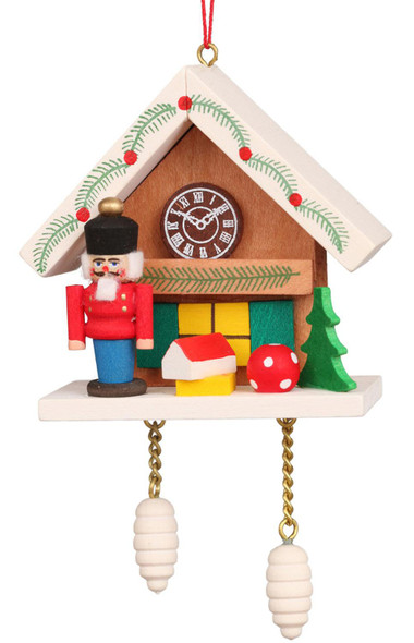 NUTCRACKER WITH BROWN ORNAMENT - 10-0470
