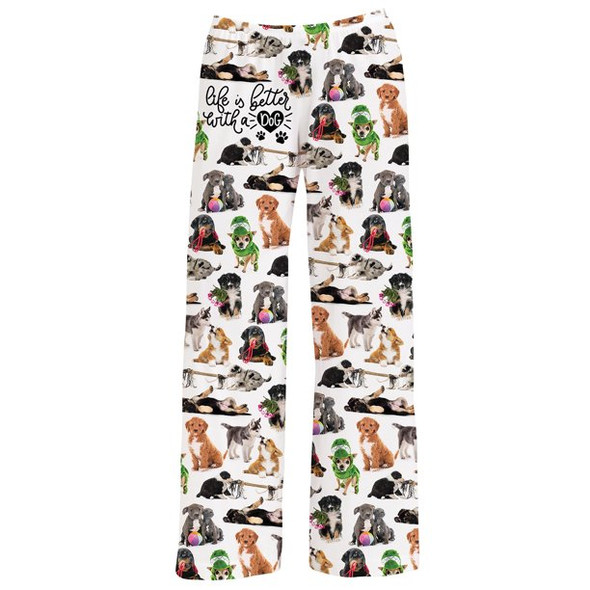 LIFE IS BETTER WITH A DOG LOUNGE PANTS - LG - 7075PLG