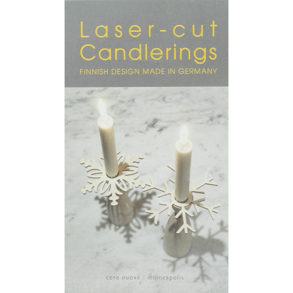 LASER-CUT SNOW CRYSTAL CANDLERING SET OF 2 - 973.71