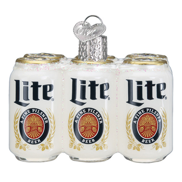 MILLER LITE 6 PACK ORNAMENT - 32564