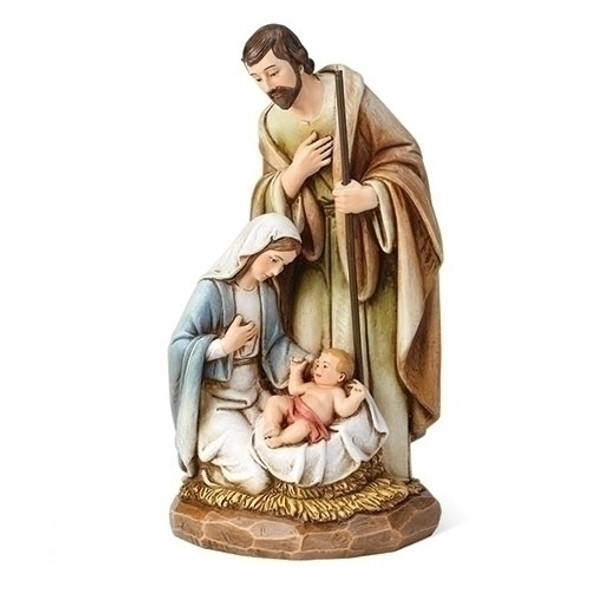 8" HOLY FAMILY WOOD CARVED STYLE - 31425