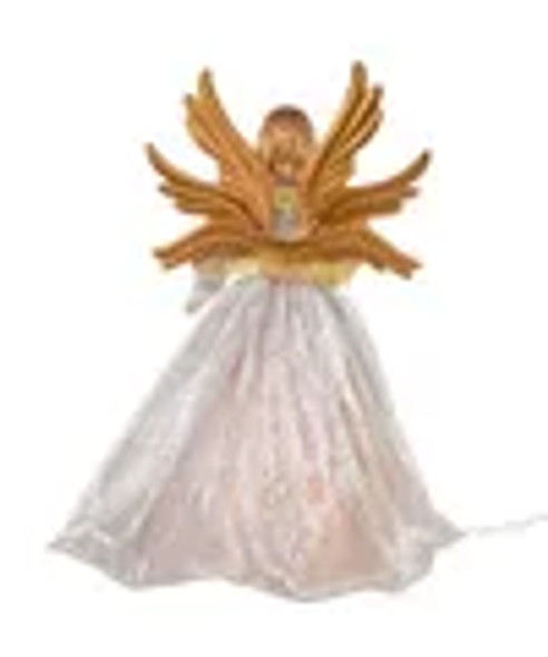 SILVER AND GOLD OMBRE ANGEL TREETOP - UL2238
