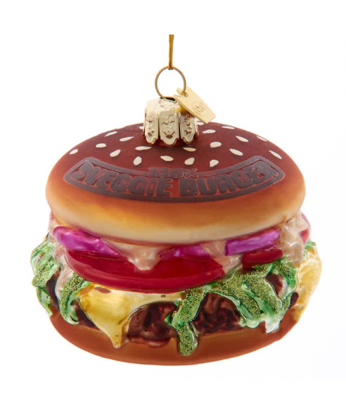 GLASS VEGGIE BURGER ORNAMENT - NB1744