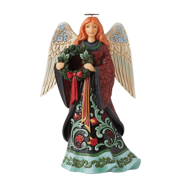 HOLIDAY MANOR ANGEL FIGURINE - JIM SHORE - 6012886