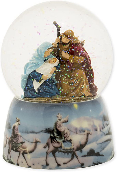 NATIVITY WATER GLOBE - SILENT NIGHT - 39323