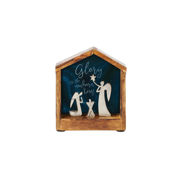 ANGELS IN STABLE GLORY NATIVITY - 6016091
