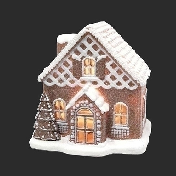 LED GINGERBREAD HOUSE WITH TREE LATTICE DESIGN - 135097