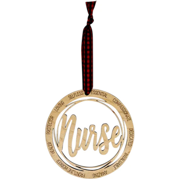 WOODEN NURSE ORNAMENT -COFR-01