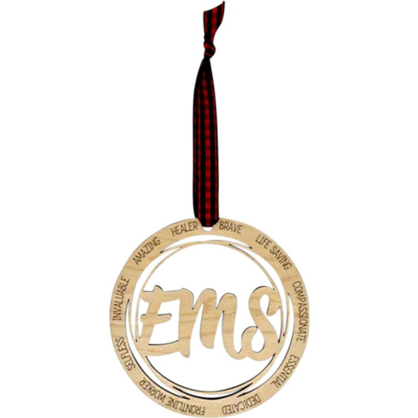 WOODEN EMS ORNAMENT - COFR-05