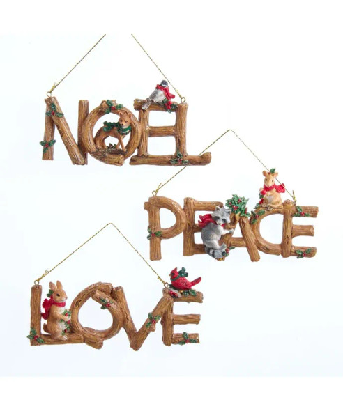 WOODLAND SIGN ORNAMENT - E0454