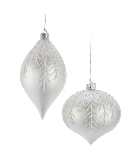 WHITE PINE LEAF DESIGN ORNAMENT - C4885