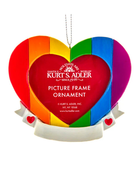 PRIDE HEART PICTURE FRAME ORNAMENT - D4210