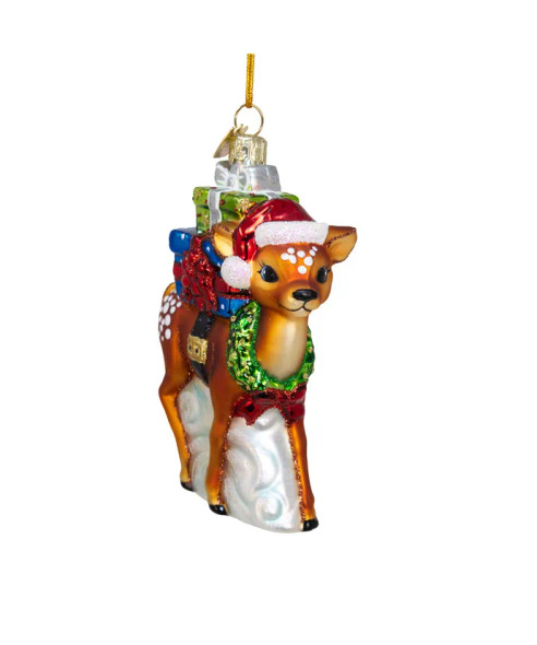 DEER WITH GIFTS ORN - NB1794