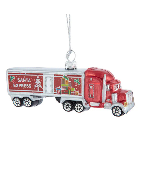 CHRISTMAS TRACTOR TRAILER ORN - NB1801