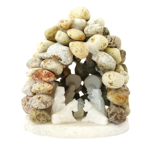 FAIRTRADE PERUVIAN MULTI COLORED STONE NATIVITY - PNH7