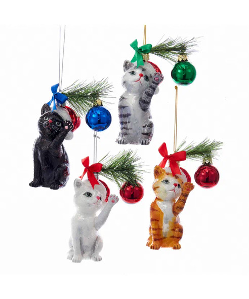 CHRISTMAS CAT ORN - NB1141