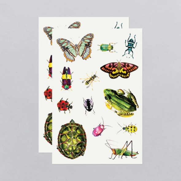 CRITTERS ON THE MOVE TATTOO SHEETS - 8014-06
