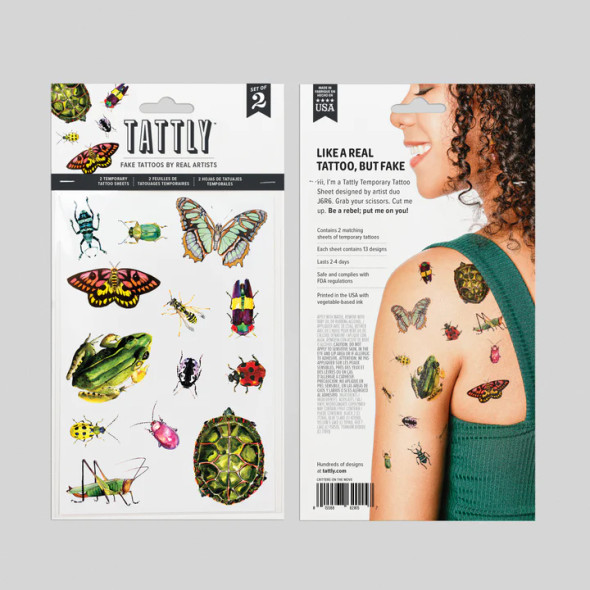 CRITTERS ON THE MOVE TATTOO SHEETS - 8014-06