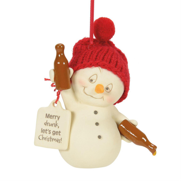 MERRY DRUNK CHRISTMAS ORNAMENT - 6016039