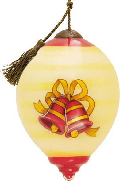 NE'QWA HAND-PAINTED MICKEY MOUSE SANTA FINIAL ORNAMENT - 3HCM3810