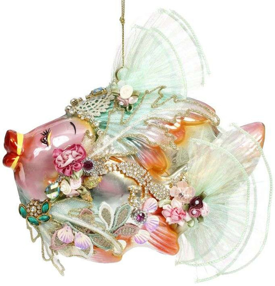 PINK JEWEL OF THE SEA FISH ORNAMENT - 36-54244