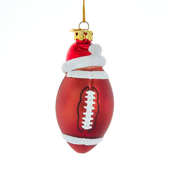 FOOTBALL WITH SANTA HAT - NB1835