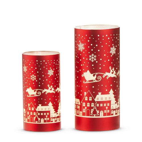 LIGHTED CHRISTMAS TOWN LANTERN - 4550186