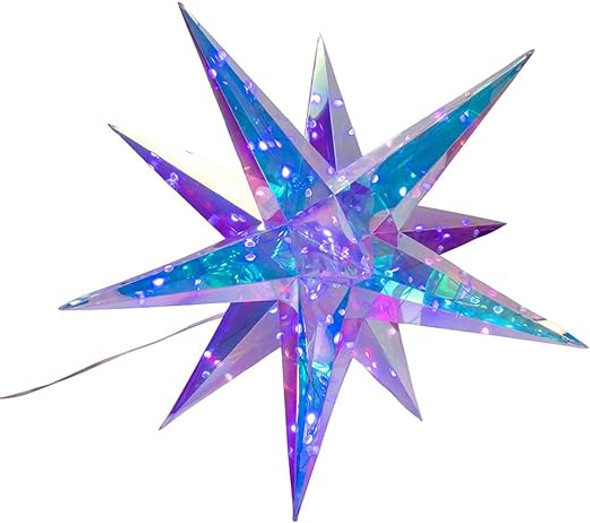 17.75" 60-LIGHT RGB HOLOGRAPHIC STARBURST - AD1066