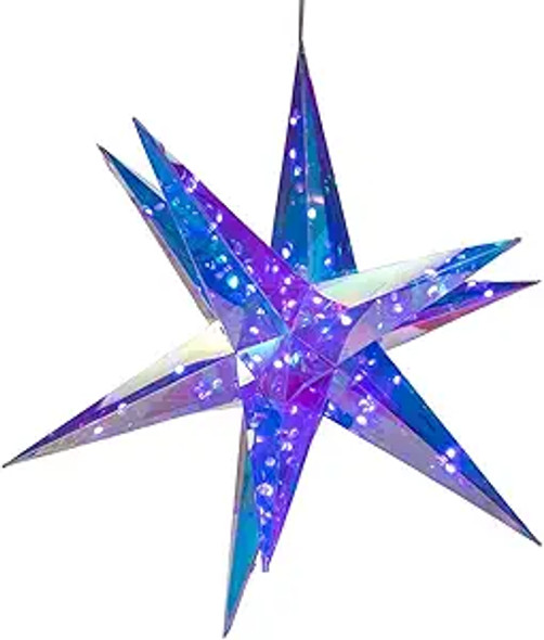 17.75" 60-LIGHT RGB HOLOGRAPHIC STARBURST - AD1066